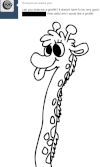 长颈鹿 动画 晕 搞笑 翻白眼 吐舌头 giraffe