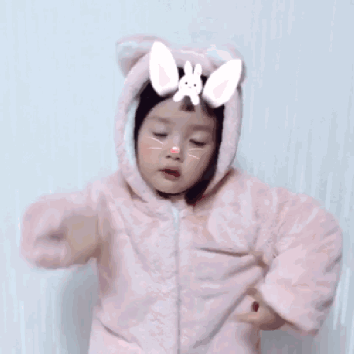 可爱 萌娃 小女孩 卖萌 舞蹈