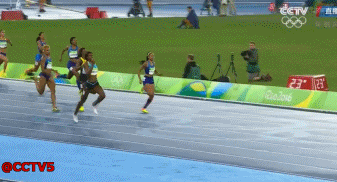 奥运会 里约奥运会 田径 女子 400米 冲线 精彩瞬间