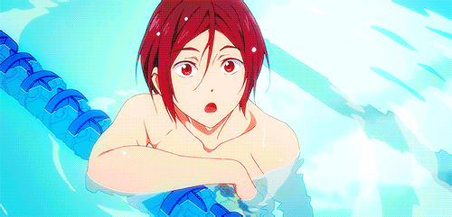 少年 红发 泳池 笑容