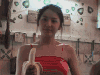 美女 香蕉 黑头发 开心