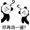 金管长 熊猫头 问号 你再说一遍