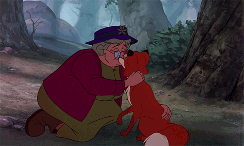 福克斯 迪斯尼 狐狸与猎犬 抱抱 我是一只小狐狸我住在森林里