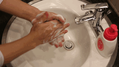 洗手液 洗手 洗面池 搓一搓