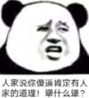 熊猫头 暴漫 人家说你傻逼肯定该有人家的道理犟什么犟 逗 搞怪 沙雕