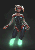 美女 发光 战士 帅气