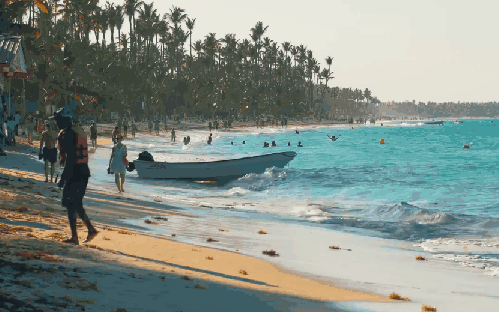 多米尼加共和国 沙滩 海洋 海浪 纪录片 蓬塔卡纳 蔚蓝 风景
