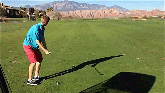 高尔夫球 打球 阳光 草地