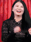 李湘 开心 拍手 大笑