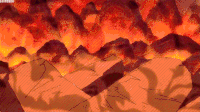 男孩 呲牙 魔幻 火山