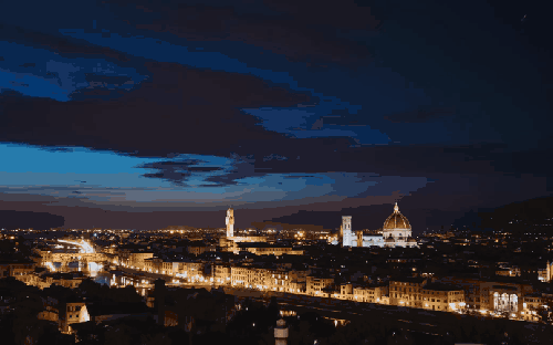Around&the&world Florence&in&4K 城市 夜晚 弗罗伦萨 意大利 纪录片 风景