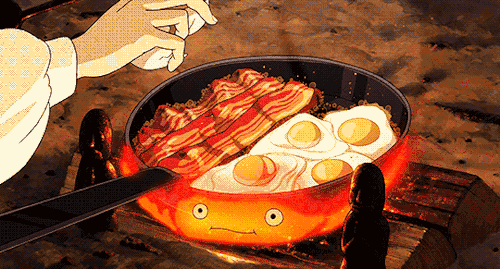 鸡蛋 卡通 火焰 平底锅 肉类
