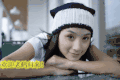 美女 微笑 欢迎老鹤归来