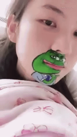 青蛙 女孩 画脸