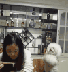 主人 狗狗 给我吃 可爱