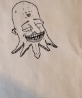 抽象 章鱼 恶搞 简笔画 动态图