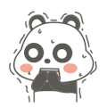 萌萌熊 惊恐 发抖 呆萌