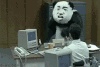 熊猫人 生气 砸电脑 作