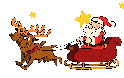圣诞老人 雪橇 奔腾 欢乐