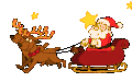 圣诞老人 雪橇 奔腾 欢乐
