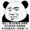 暴漫 熊猫头 错过了夏天的爱情 冬天的西北风一定有我一口 搞怪 逗