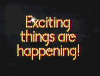 黑色背景 excitingthingsarehappening 发光 设计 纯文字