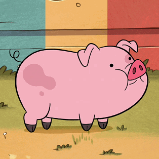 粉红小猪 可爱 蠢萌 动漫