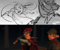 冰雪奇缘 安娜 汉斯 打 激动  迪士尼 动画 Frozen Disney