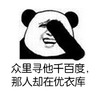 熊猫头 众里寻他 千百度 那人却在 优衣库 斗图 搞笑 猥琐