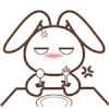 表情包 饭呢 默默 默默兔