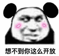 熊猫头 暴漫表情包 想不到你这么开放 搞怪 沙雕 魔性