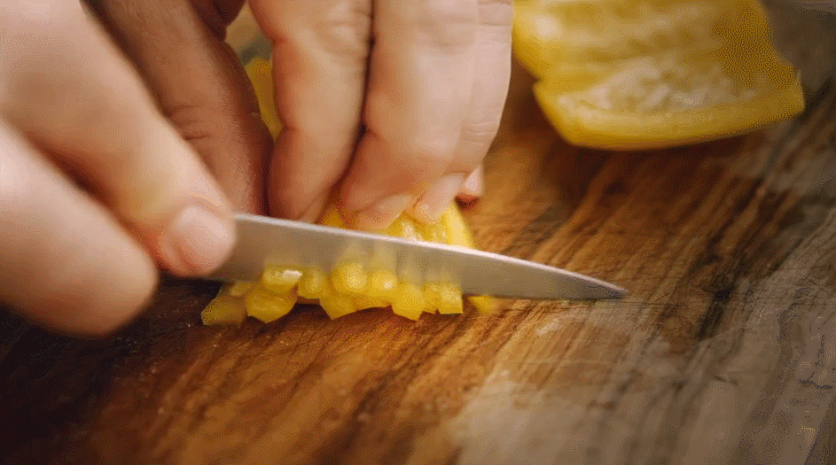 烤鳕鱼系列 烹饪 砧板 美食系列短片 菜椒