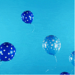 蓝色 气球 漏气 飞起来 上升