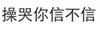 纯文字 汉字 黑体字 操哭你信不信