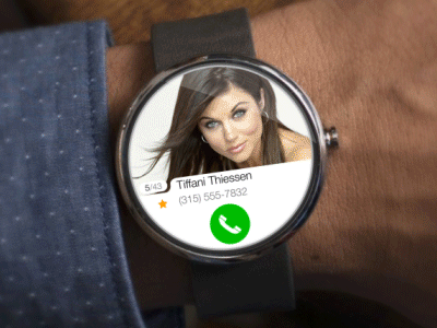动效 Moto 360 打电话 演示 展示 手表 智能手表