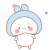 卡通 红脸蛋 兔耳朵 嘀嗒兔 摇摆
