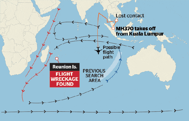 mh370 马航370 飞行 轨迹 示意 地图