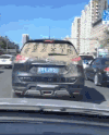 汽车 马路 高楼 黑色