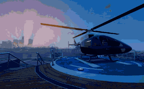GTA5 GTAVtime&lapse 停机坪 直升机 纪录片 美国 阳光 风景