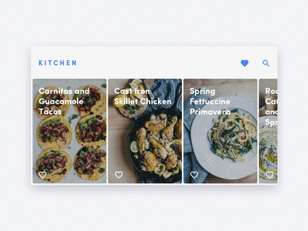 美食 网页 设计 app UI设计 展示 滑动