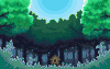 森林 树木 昼夜 动画 黄绿蓝 forest