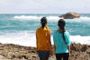 海浪 海滩 姐妹 生活