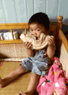 儿童 搞笑 可爱 吃货