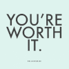 文字 特效 红色 黑色 YOU'REWORTHIT