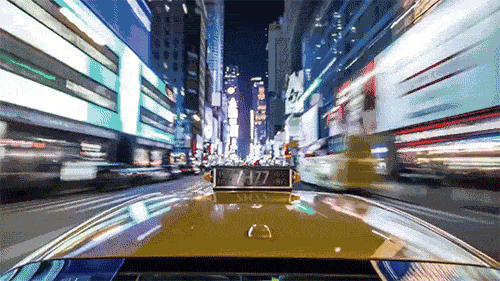 延时摄影 timelapse 纽约曼哈顿 开车