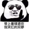 熊猫头 暴漫 带上墨镜遮住我哭红的双眼 搞怪 沙雕 魔性