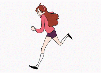 动漫gif动态图片,女生奔跑大长腿动图表情包下载
