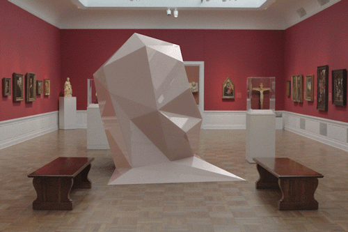 艺术 视觉 三维 雕塑 展示 art