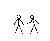 摔跤 酷 黑白 火柴人 简笔画 stick figure