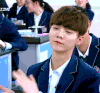 鹿晗 luhan 冷漠 静静 看你装逼 我去上学啦